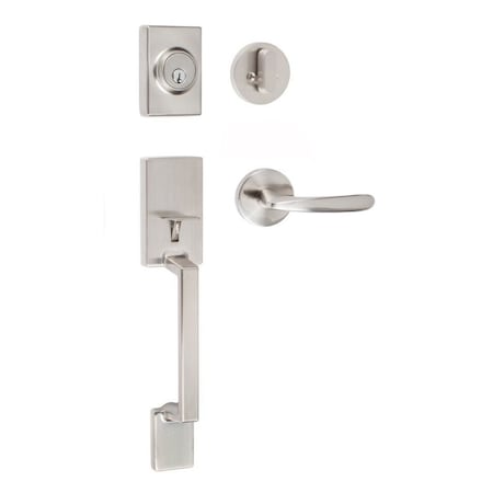 Sure-Loc Hardware Sure-Loc Hardware Stockholm Handleset, Torino Handleset Trim, Satin Nickel SH507-R-TR 15